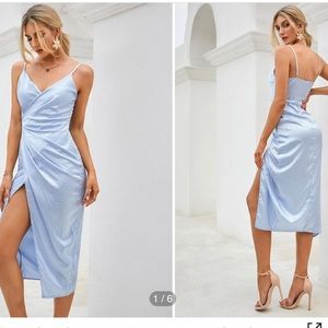 Shein baby blue dress